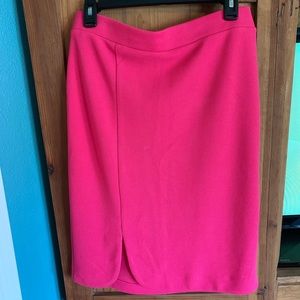 Hot pink pencil skirt
